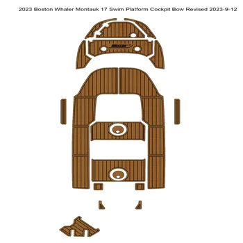 2023 Boston Whaler Montauk 17 Коврик для кокпита на платформе для плавания, коврик для пола из EVA тика