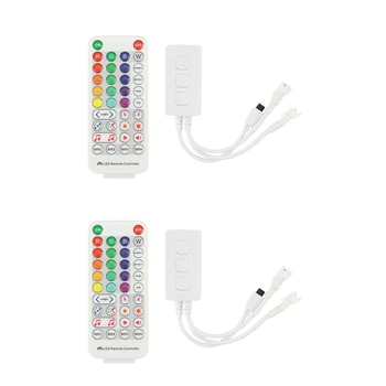 2X SP511E Wifi Музыкальный светодиодный Контроллер Для WS2812B WS2811 Адресуемая Пиксельная RGB Полоса С Двойным Выходом Alexa Voice APP Control