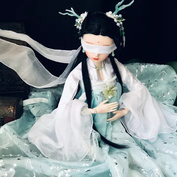 60 см кукла bjd может менять одежду волосы суставы тела ручной макияж принцесса кукла древний стиль Hanfu girl doll