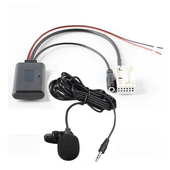 Bluetooth AUX Аудиокабель Микрофон Адаптер громкой связи разъемы для BMW E60 E63 E64 E66 E81 E82 E70 E90 Автомобильные аксессуары