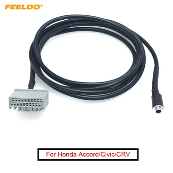 FEELDO 1ШТ Автомобильный Аудио 3,5 мм Штекер AUX Провод Для Honda CRV Civic Accord AUX In Входной Интерфейс Кабель-Адаптер #FD6052