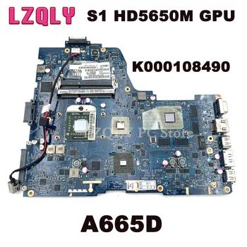 LZQLY Для Toshiba Satellite A665D LA-6192P K000108490 Материнская Плата Ноутбука Socket S1 HD5650M Без GPU Основная плата процессора