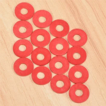 SODIAL (R) 100ШТ Красный винт материнской платы изоляционные волокнистые шайбы
