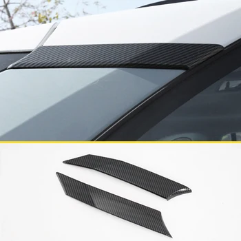 Автомобильная наклейка на C-образную стойку сзади, Треугольная Декоративная нашивка для RAV4 Rongfang 2020, декоративная наклейка с карбоновым рисунком, Внешние Аксессуары