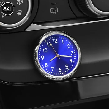 Автомобильные Часы Светящиеся Мини-Автомобили Внутренние Наклеивающиеся Цифровые Часы Механика Кварцевые Часы Аксессуары Для Стайлинга Автомобилей