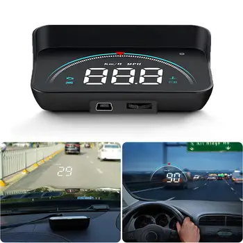 Головной автомобильный HUD-дисплей, портативный HUD-проектор, портативный предупреждающий автомобильный дисплей высокой четкости для такси