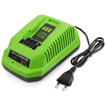 Зарядное Устройство для Литиевой Батареи 40 В для GreenWorks 29482 G-MAX Литий-Ионный Аккумулятор 40 В 29472 29482 29652 G40825 EU Plug