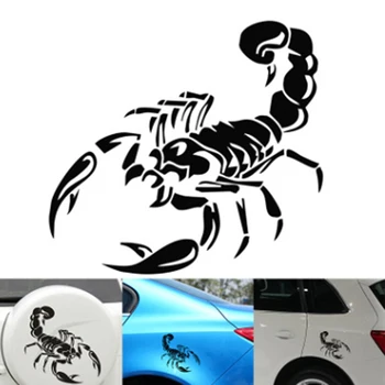 Индивидуальные автомобильные наклейки и отличительные знаки в виде Скорпиона, Светоотражающие лазерные 3D-наклейки для укладки автомобилей, Водонепроницаемый солнцезащитный крем