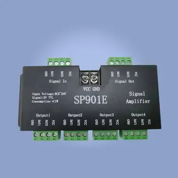 Индивидуальный Усилитель сигнала SP901E DC12-24V LED Pixel Strip SPI Signal Enhanced Programmable Matrix Panel LightDC5-