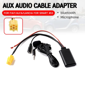 Кабель-адаптер приемника Bluetooth Aux с микрофоном для 6-контактного аудиокомпьютера CD для Alfa Romeo 159 для Fiat Grande Punto
