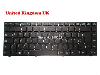 Клавиатура для ноутбука Shuttle E14 MP-11J78GB-F51S 82R-14A040-4063 11J7F51SGBL-A Великобритания Великобритания Без Рамки Черный Новый