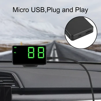 КМ/ч миль/ч Автомобильный GPS Спидометр Дисплей Высоты Проектор Автомобильный Головной Дисплей Большие Шрифты Светодиодный Дисплей C60s/C80 Одометр