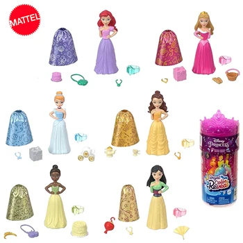 Оригинальная кукла Mattel Fairy Tale Royal Color Reveal Игрушки для вечеринок и праздников для девочек, водорастворимые аксессуары, сюрпризы, одевалки