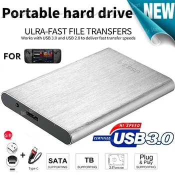Оригинальный Портативный Высокоскоростной SSD/HDD 2 ТБ/4 ТБ/ 8 ТБ/16 ТБ/30 ТБ Внешний Жесткий диск Массового хранения данных Интерфейс USB 3.1 Память Жесткий диск