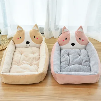Поставка товаров для домашних животных мягкая кровать для кошек и собак, моющаяся роскошная большая кровать для кошек и собак