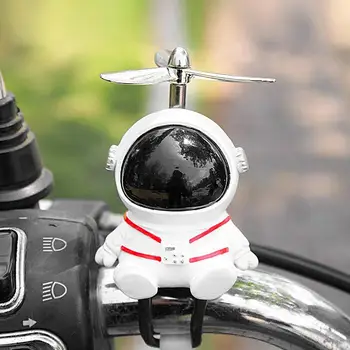 Украшение Руля автомобиля, мотоцикла, электрического скутера с движущимся пропеллером, декор в форме Астронавта, аксессуары для велосипедов